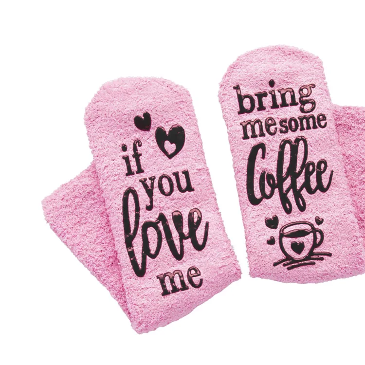 Interesting China Products Winter Women Pink Terry Cupcake Socks Cozy Sleep Floor Socks