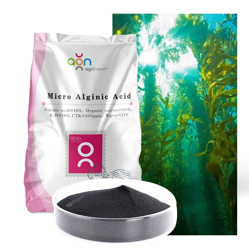 Agriculture Fertilizer Seaweed Extract 100% Water Soluble Agro Organic Fertilizer Alginic Acid