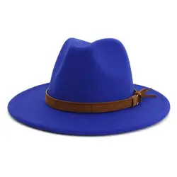 Шляпы федоры оптовая продажа мужская женская шляпа большая шерстяная фетровая шляпа Федора