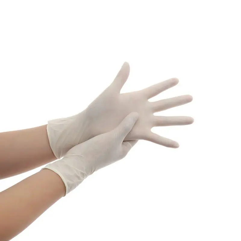 Wholesale powder-free rubber latex kitchen washing white nitrile labor insurance mitten latex gloves