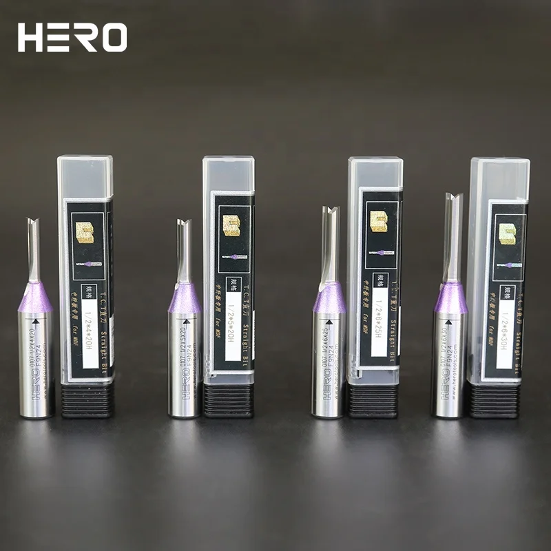 HERO твердый карбид вольфрама наконечник с прямым наконечником Cnc фрезы Фрезы для доски и Mdf Cx