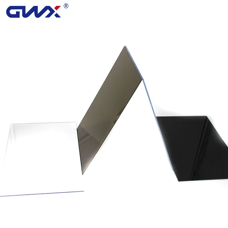Clear Polycarbonate Sheet PC Sun Sheets Unbreakable Fireproof Plastic Polycarbonate For Decorative Partitions Solid Panel