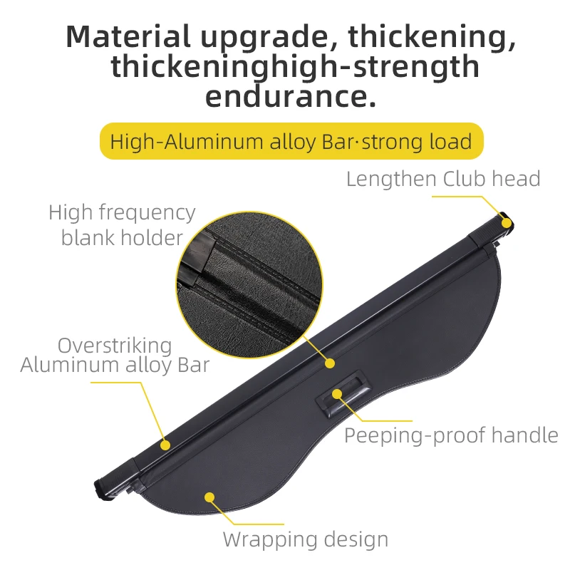 Car Accessories Retractable Rear Trunk Parcel Shelf Blind Luggage Sunshade cargo Cover for Ford 2013-2016 Escape