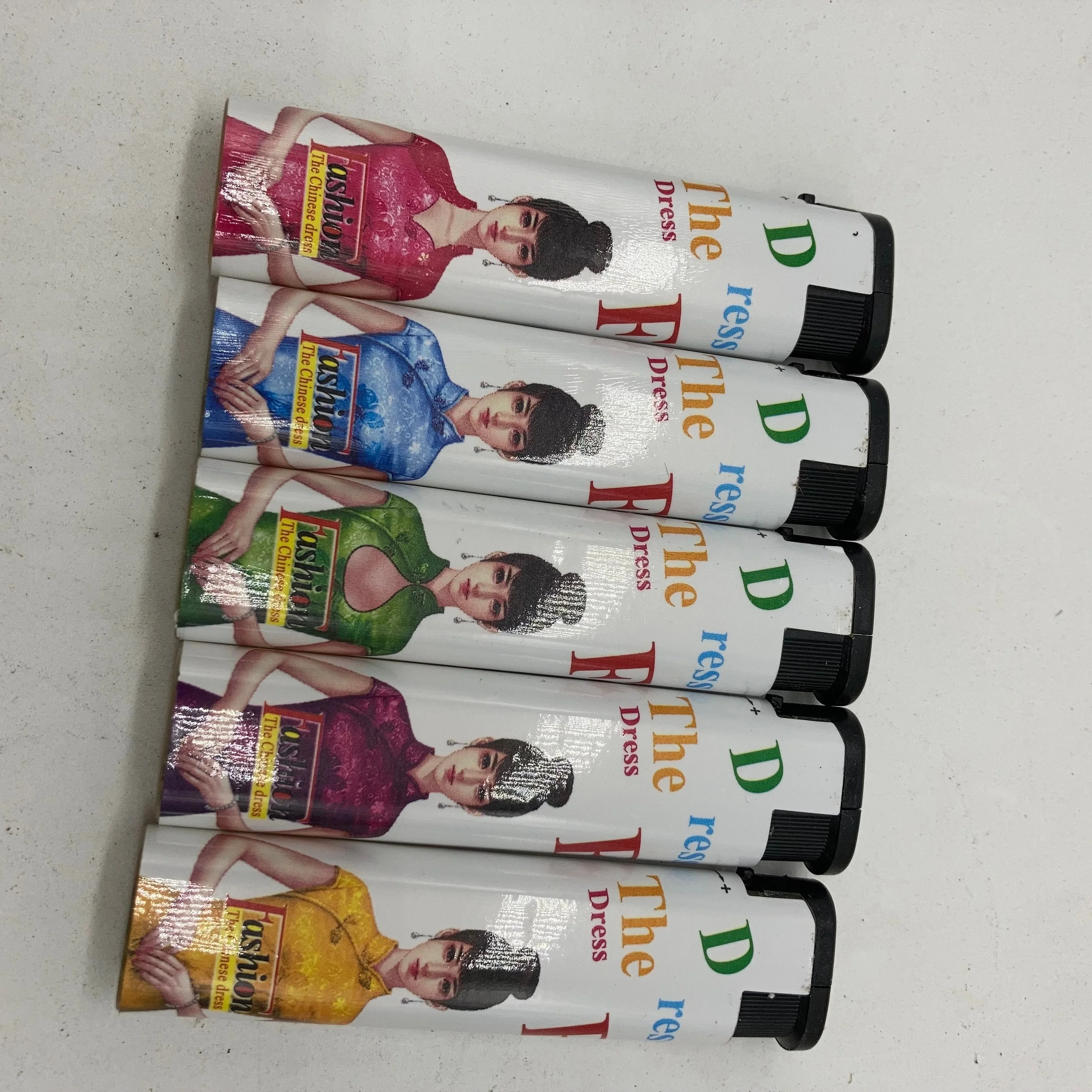 Cheapest Black Slim Wrapper Cigarette Lighter Windproof Popular in Indian Nepal