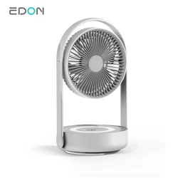 2022 hot sell personal powerful remote control portable ac dc small led chargeable table fan