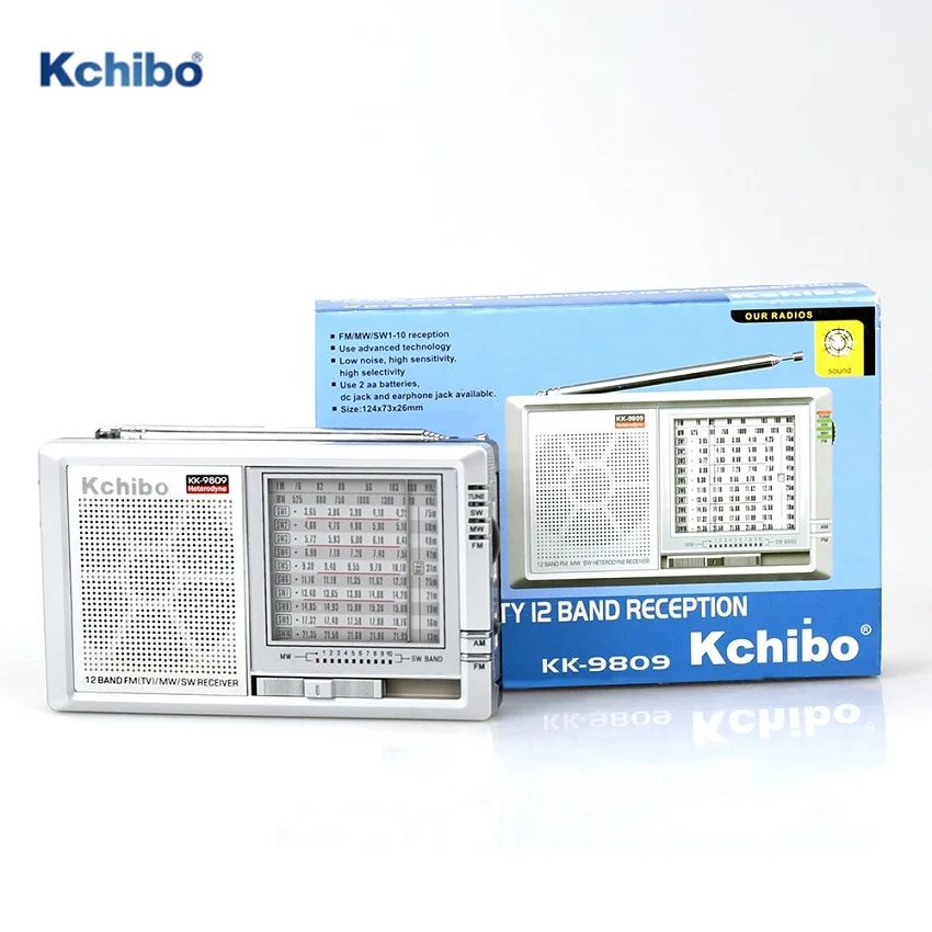 Wholesale Cheap Price Built In Speaker Portable Radio FM MW SW 12 band Kchibo radio
