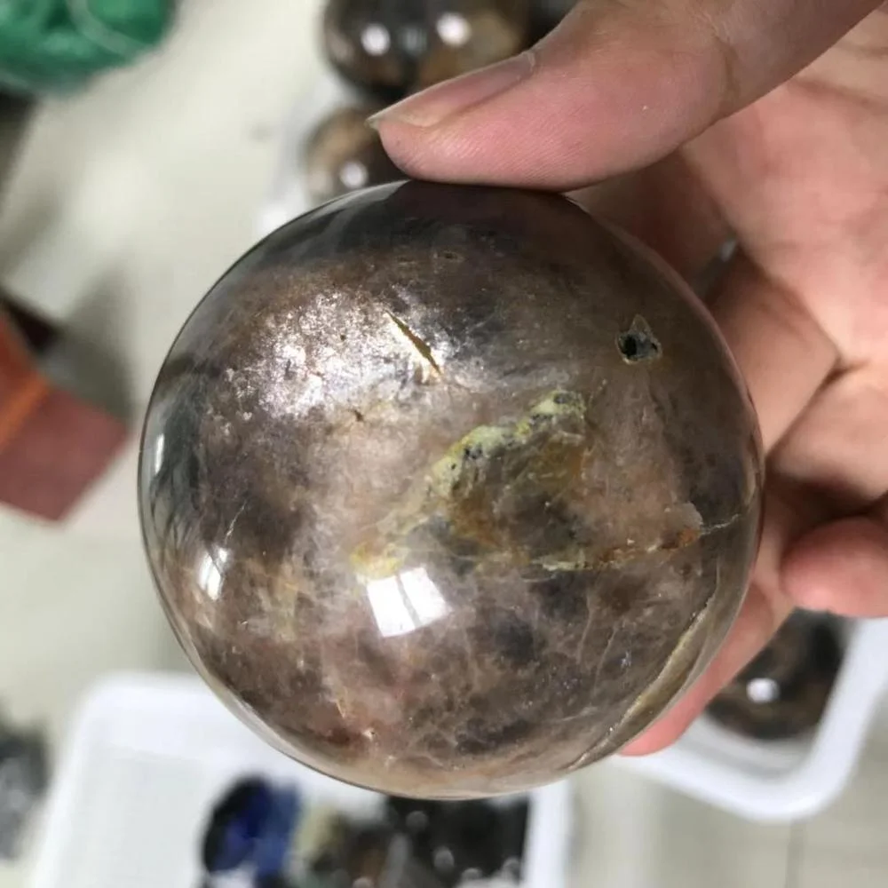  Новое поступление сфера из черного лунного камня Хрустальная