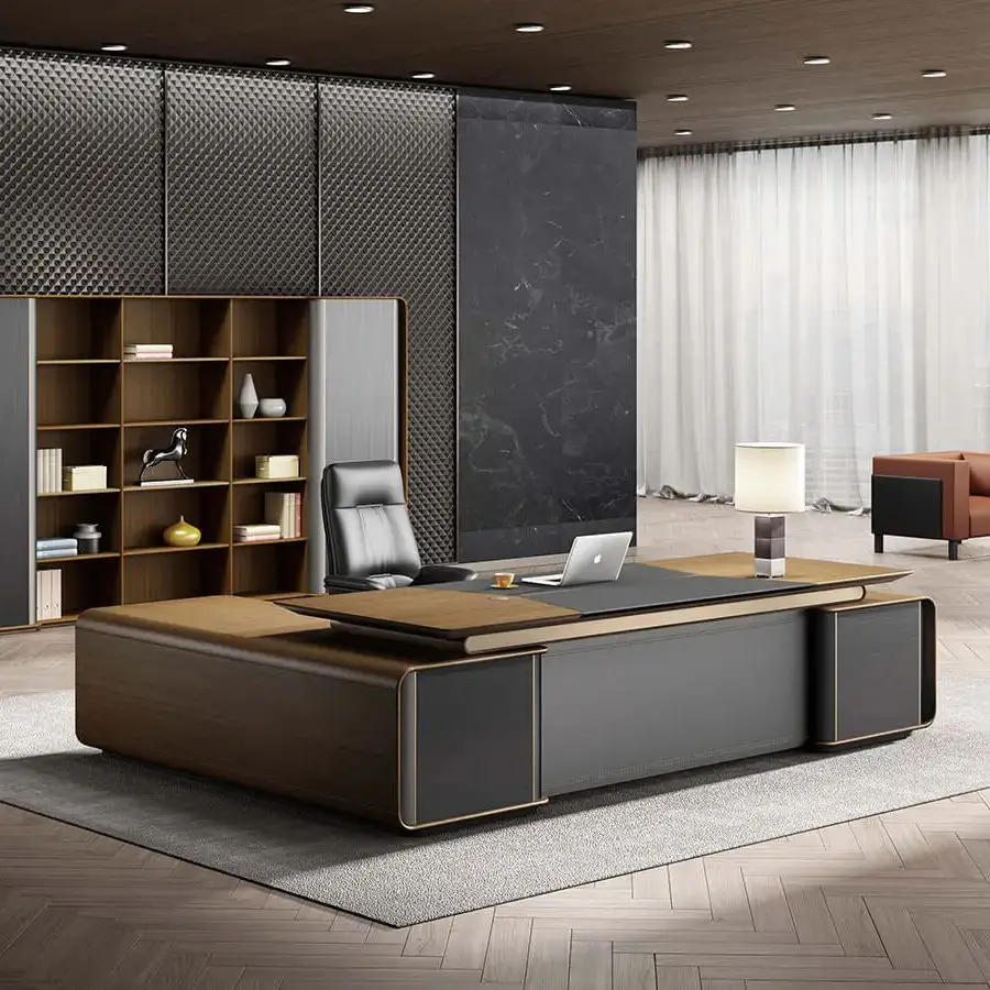 High Quality Modern Commercial Executive Modular Home L Shape Workstation Computer Working Office Furniture Desk Table