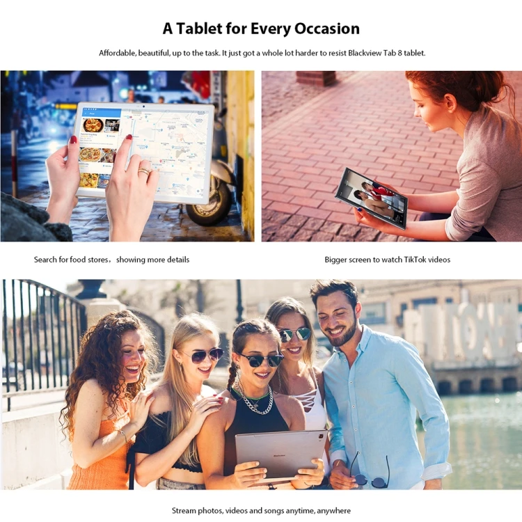 Exclusive discounts Blackview Tab 8, 10.1 inch, 4GB+64GB,ace Face Unlock Android Tablet PC 2 buyers