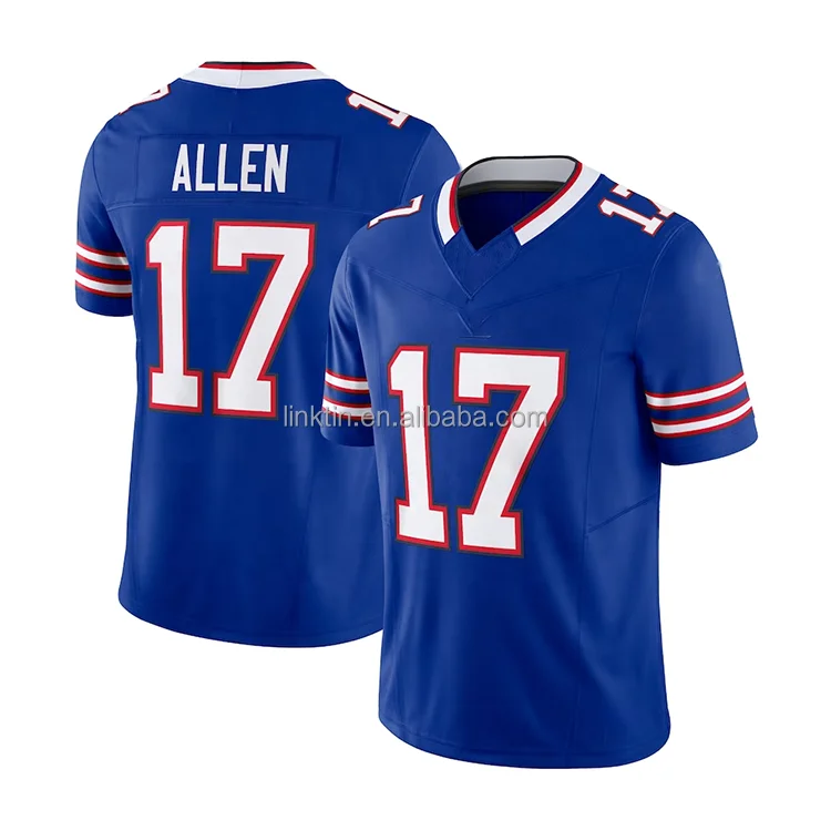 Мужские вейпы VP F.U.S.E ограниченные 17 Josh Allen 14 Stefon Diggs вышитые американские футбольные майки
