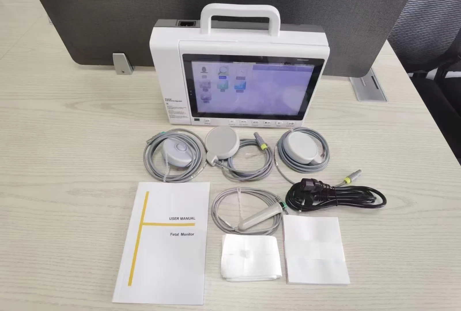 Medical 10.2-inch Touch Screen Fetal Monitor Doppler Heart Portable Single/dual Monitoring