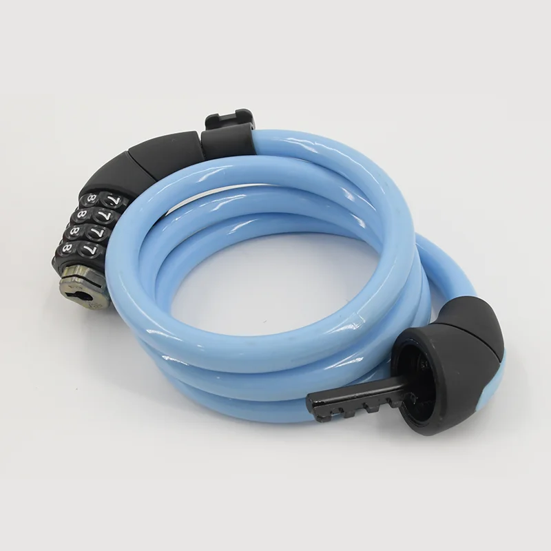 Bicycle lock Anti-theft 4 Foot Pvc Coating Steel Anti-scratch Coating Mountain Road Bike Bicycle Cable Lock