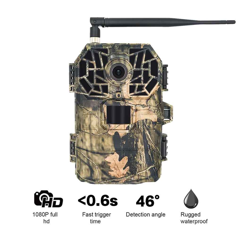 Trail Camera  1080p 24mp Hunting Game Camera 940nm No Glow IR LEDs Gsm Mms Security Surveillance Camera 4g