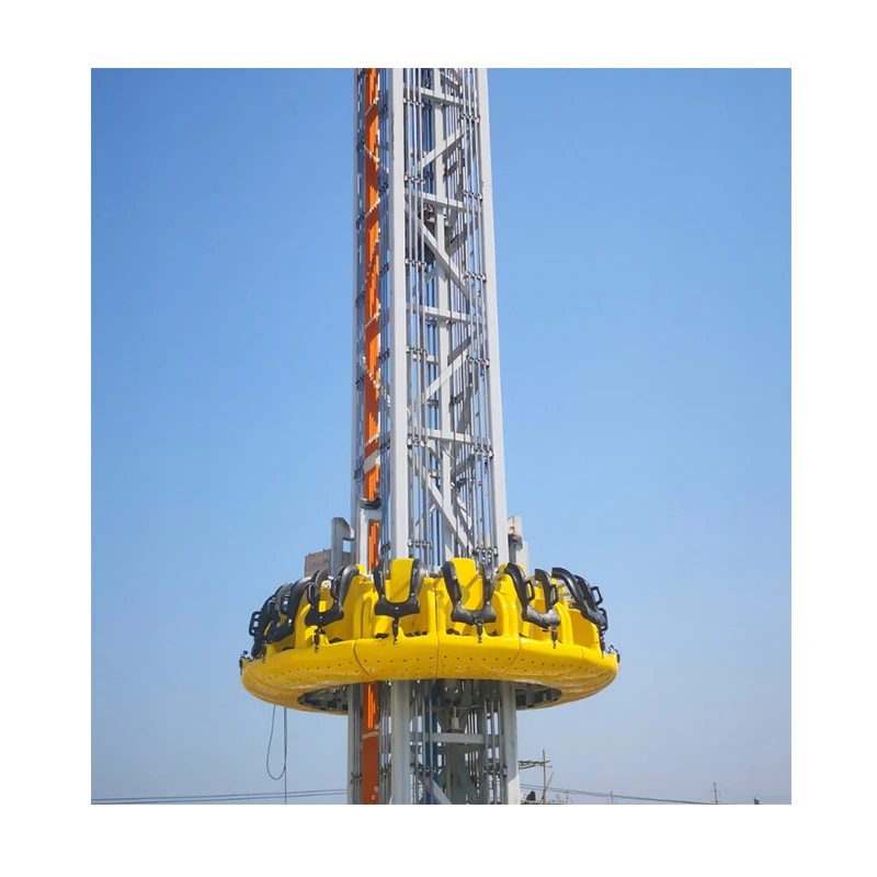 Factory wholesale Amusement Park Rides Adults Carnival Rotary Flying Drop Tower for sale