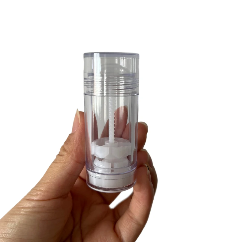 15g transparent eco deodorant stick containers for cosmetic makeup lip balm bottom filling