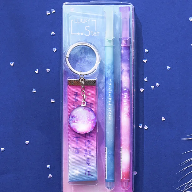 Ручка с уникальными подписями ночного звездного неба в подарок другу, набор креативных канцелярских принадлежностей, ручка для письма для студентов