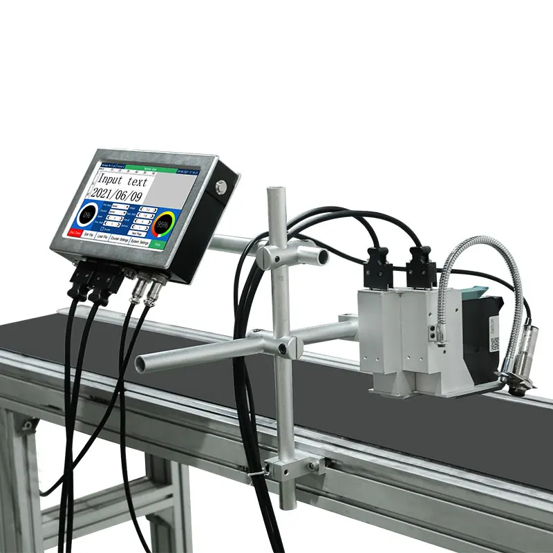 2022 New MRP EXP Date Batch Marking Coding Machine Online Inkjet Printer For Steel Pipe Plastic Pouch Jar Carton Box Bottles