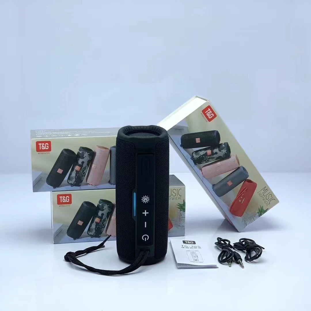 Tg-365 Sale High Quality Colorful Led Tws Rechargeable Portable Stereo BT Waterproof Surround Sound Speaker System