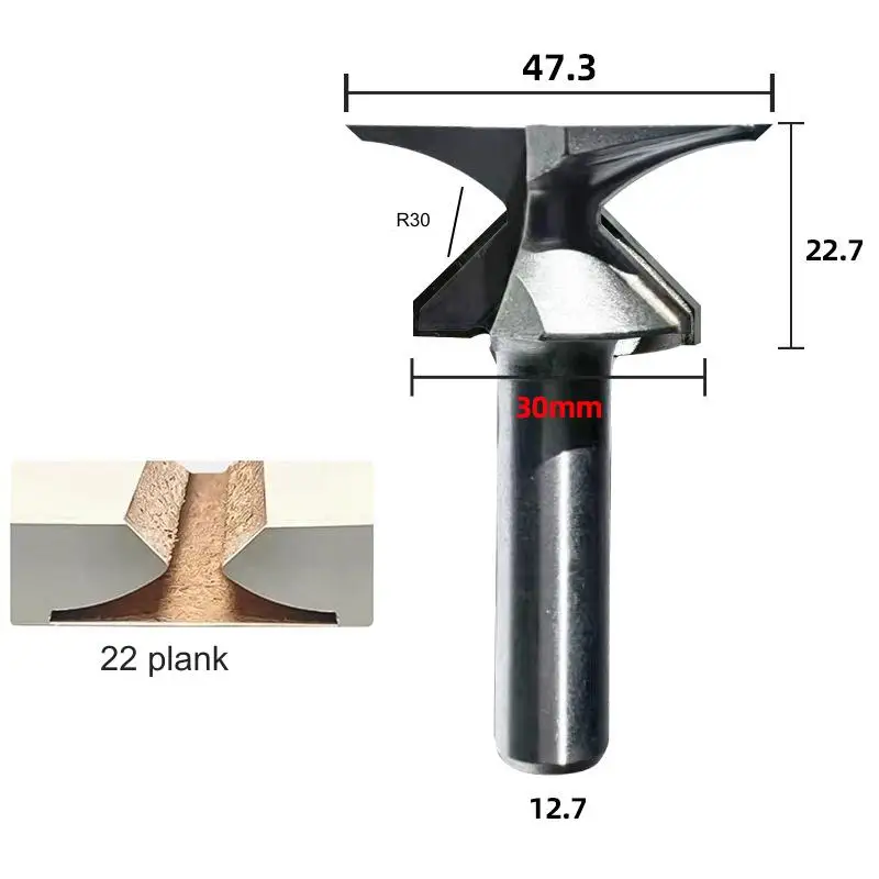 Arc One-Piece Knife Professional Engraving Knife Woodworking Tool Line Knife Head Slotting Milling Cutter