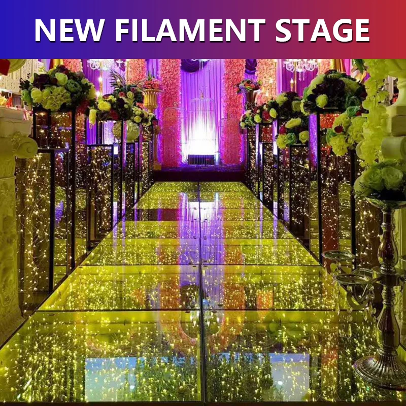 Wedding Disco Light Wireless Led Dance Floor for Sale Colorful Hot Seller Magnetic Party 11 80 Hotel 70 12mm Tempered Glass RGB