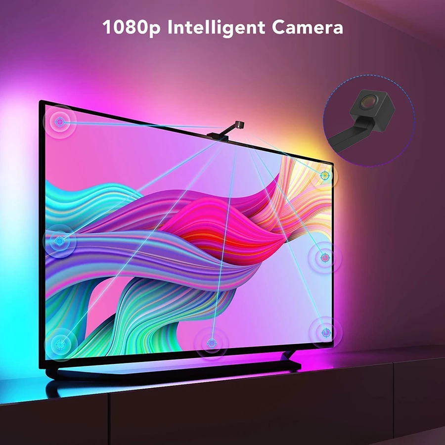 Умная погружная светодиодная подсветка JEJA Tuya Smart Wi-Fi Rgbic DreamColor с камерой и синхронизацией музыки для украшения телевизора