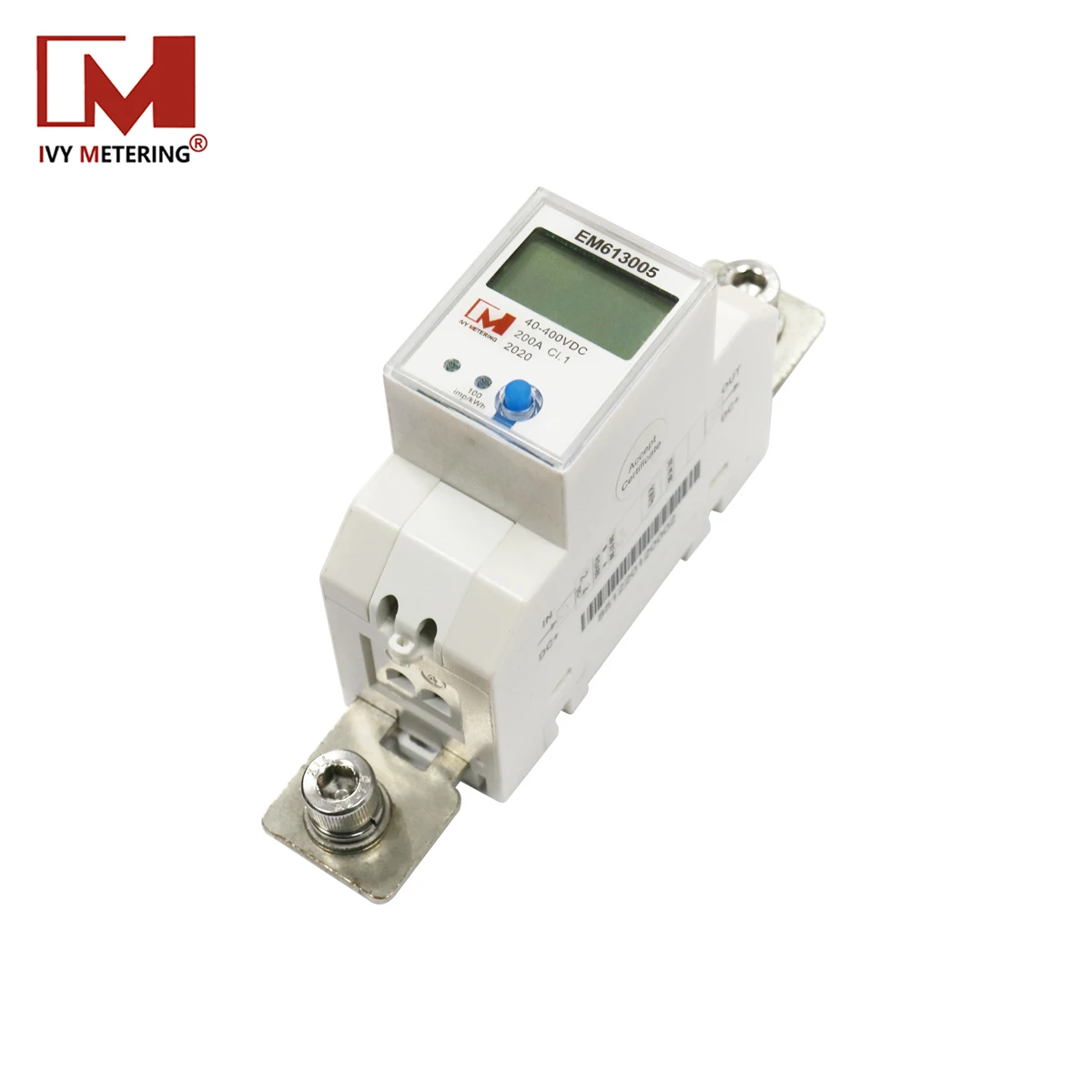 Low Voltage 8-48V Shunt RS485 DC Din Rail Energy Monitor Smart Meter for Battery Energy Storage