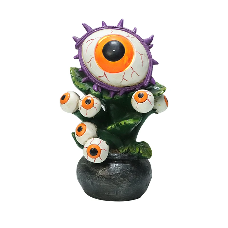 
Terror with many eye halloween costume toy light resin decor halloween decorations holiday decoration garden statue 