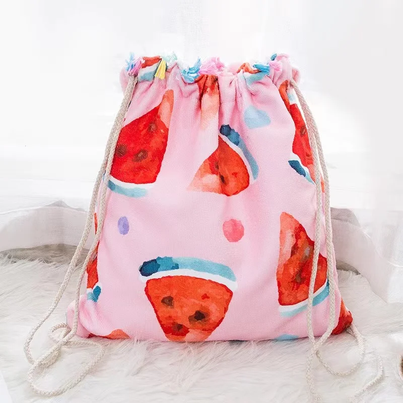 Portable 4 in 1 Microfiber Beach Towel Multi-Purpose Waterproof Beach Blanket Bag with Backpack