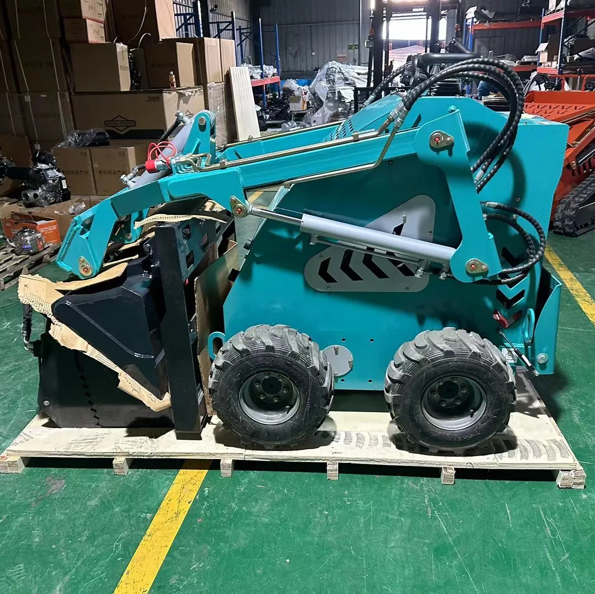China Factory Big Power 23hp 25hp mini skid steer loader CE approved track loader skid steer small used skid steer loader