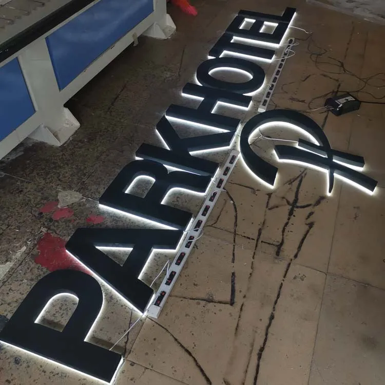 3D Customized Beauty Sport Salon Indoor Decorative Business LED Backlit Reception Letter