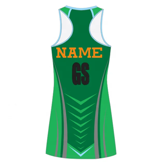 China Cheap Price Sublimated Printing Girls Sexy Netball Dress Netball Jersey