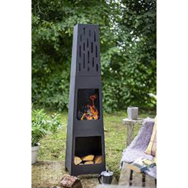 Outdoor Fire Pond Square Table Backyard Patio Garden Stove Metal Wood Burning Fire Cellar Sparks