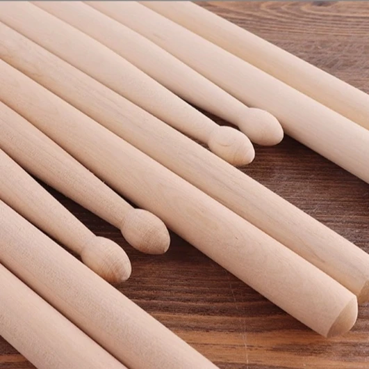 Solid beech wood rhythm stick small drum hammer  waist drum stick  drumming hammer