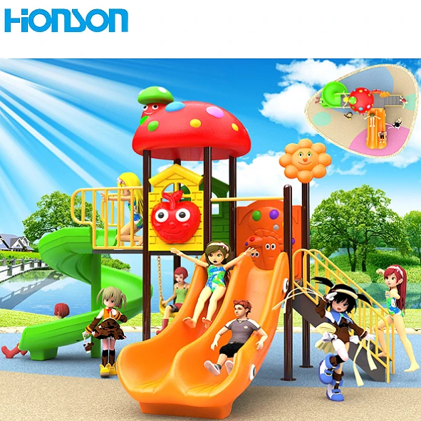 Cheap Daycare Playground Plastic Slides Play and Exercise Outdoor School Games for Kids