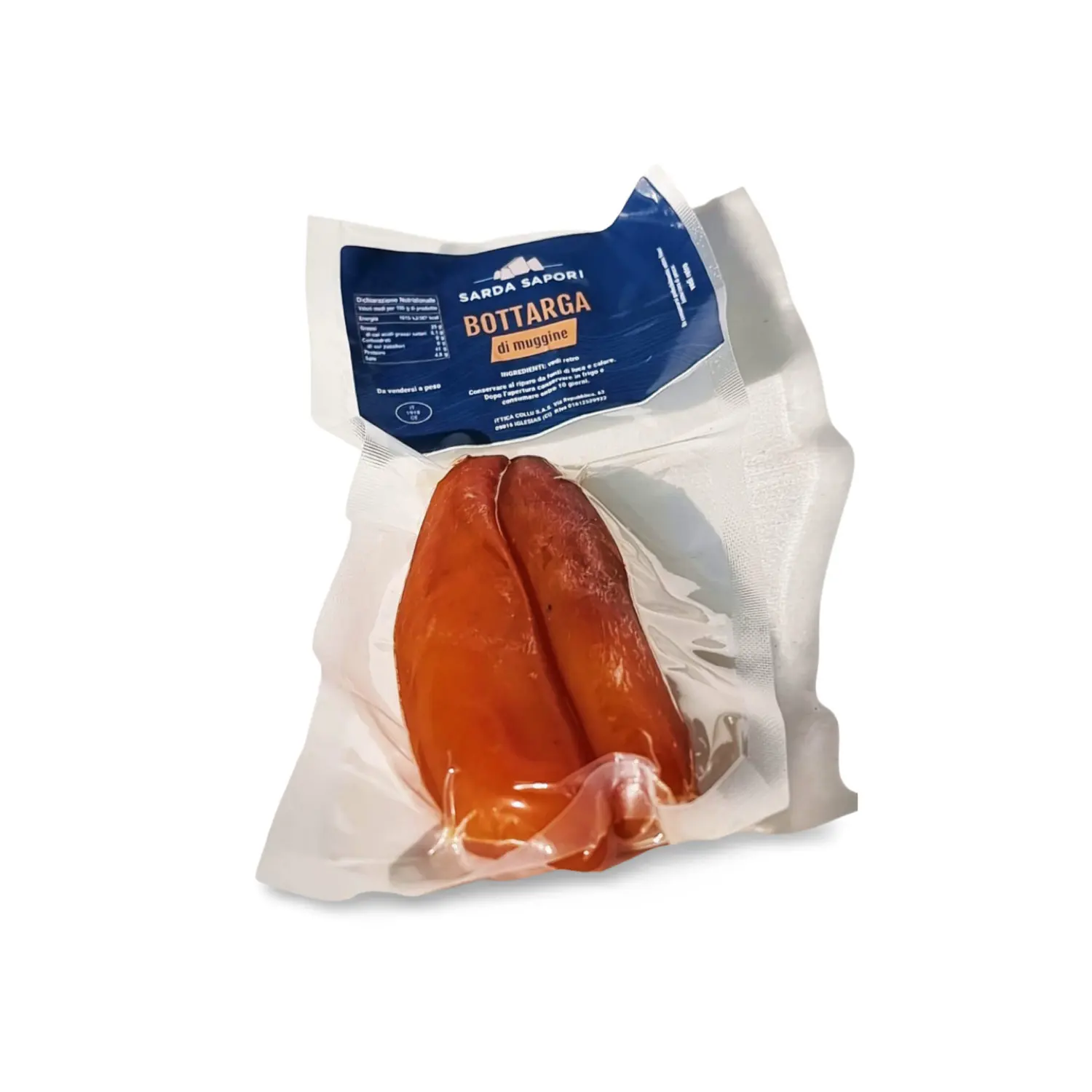 Showcase Italian Bottarga Product - Whole Mullet Roe 200-250g - Elevate Your Fine Dining Experience