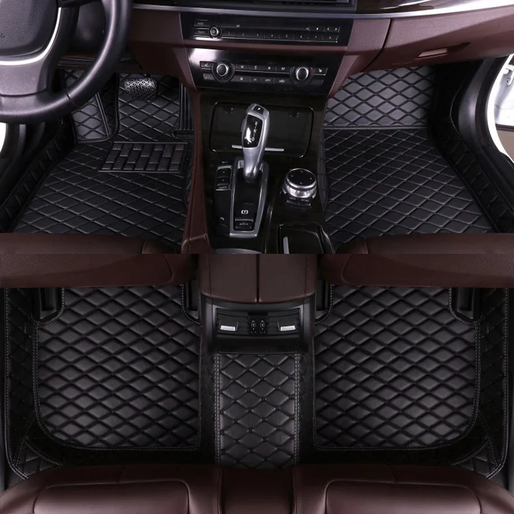 RTS Universal Leather Waterproof Car Floor Covers Car High quality Easy Clean Car Mats