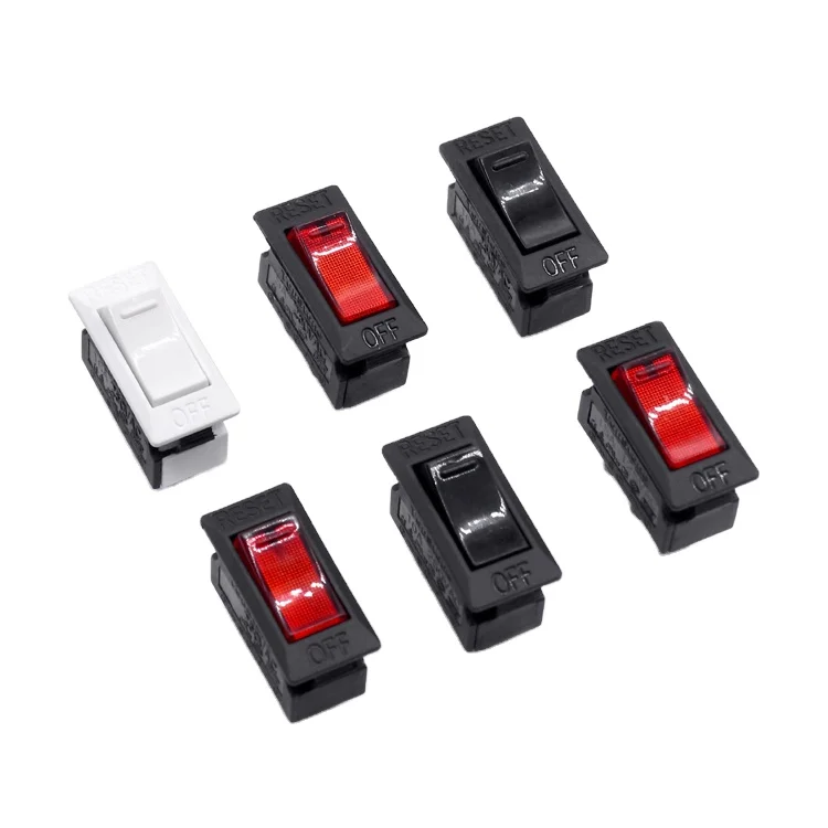 2 3 4 6 Pin светящийся Водонепроницаемый миниатюрный Рокет Кулисный Переключатель 250 В с красной кнопкой