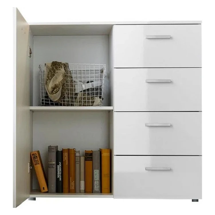 Factory Wholesale Simple Console Cabinet Console Table wooden furniture White Buffet Table sideboard