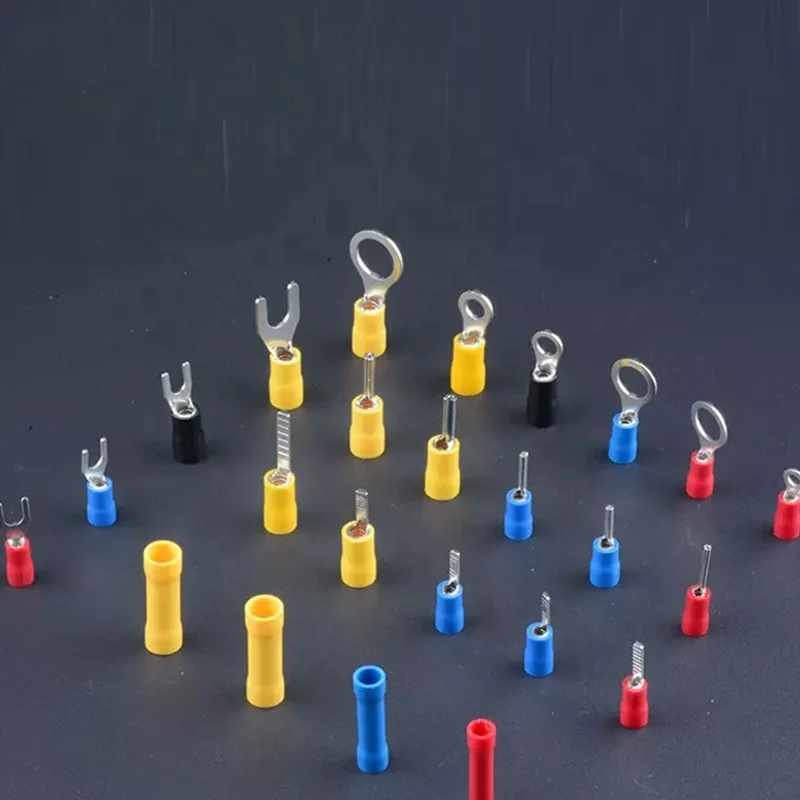 Cable Lug Wire Crimp Connector Round Circle Stamping Terminals Insulated Ring Electric Crimp Terminal