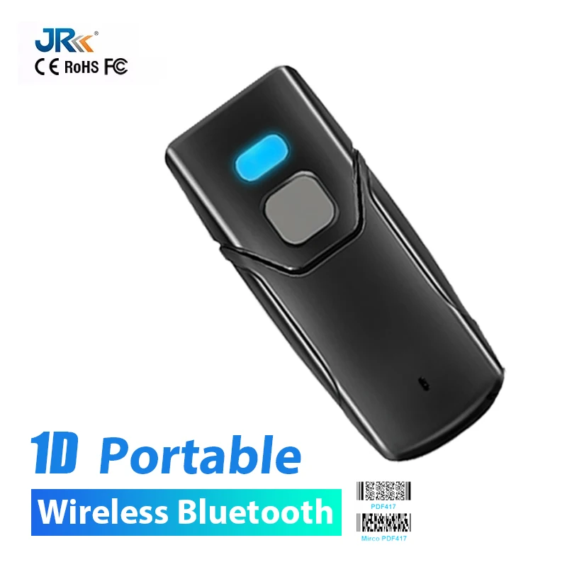 JR-101H 2D Mini Portable QR Code Reader BT 2.4G Wireless Barcode Scanner for Warehouse Picking 1d