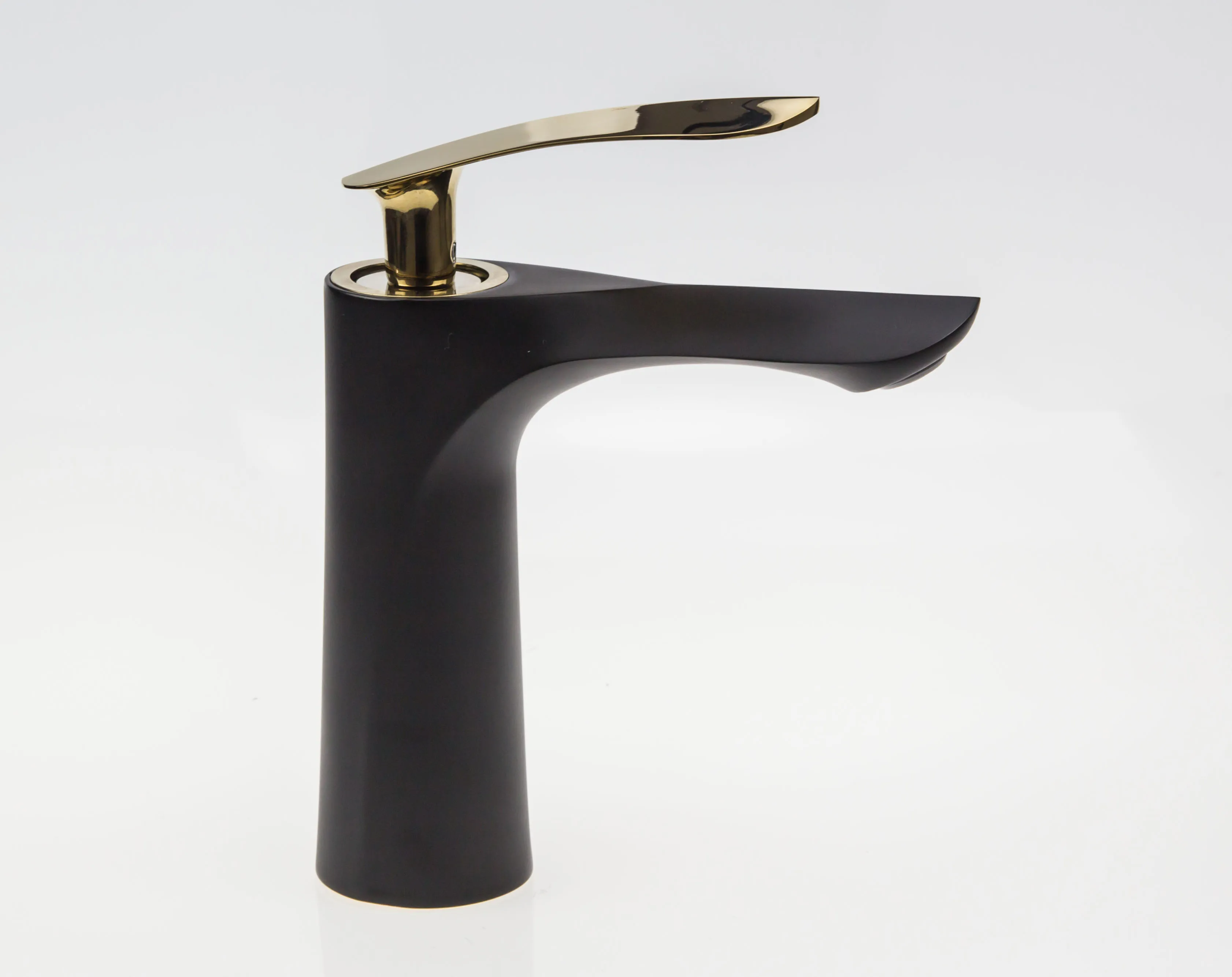 
Modern zinc basin faucets black faucet with golden handle black taps black bathroom taps 