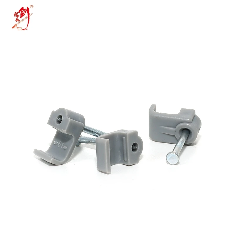 High quality decorative cable clamp high carbon steel galvanized concrete cable clip nail