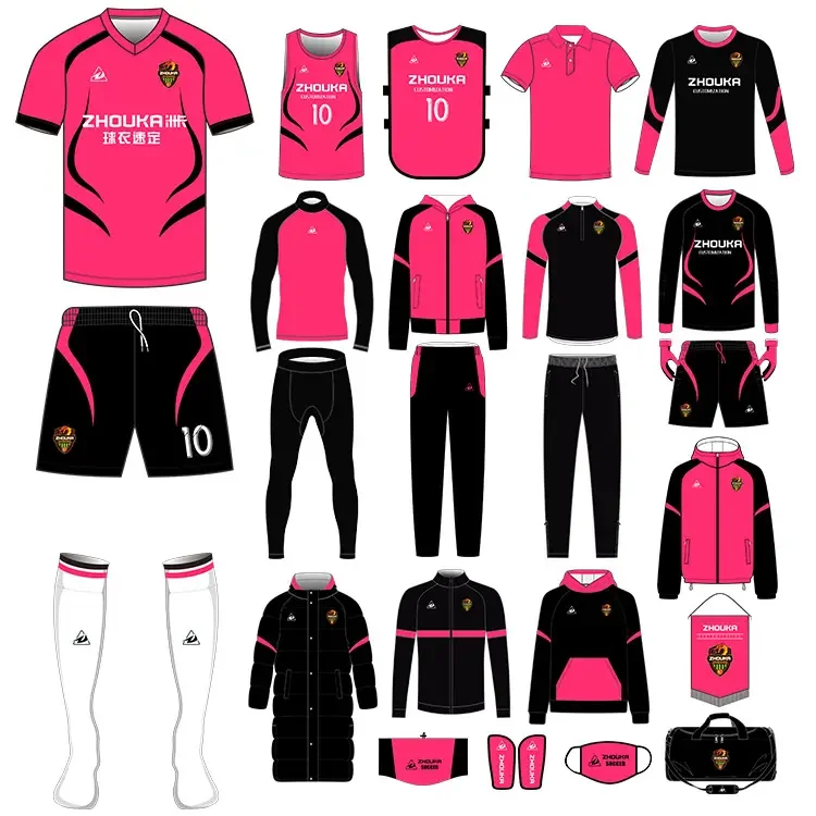 Customized Adult Men Player Version Soccer Jersey Shirts Kits Polyester Football Uniforms Soccer Tracksuit Series