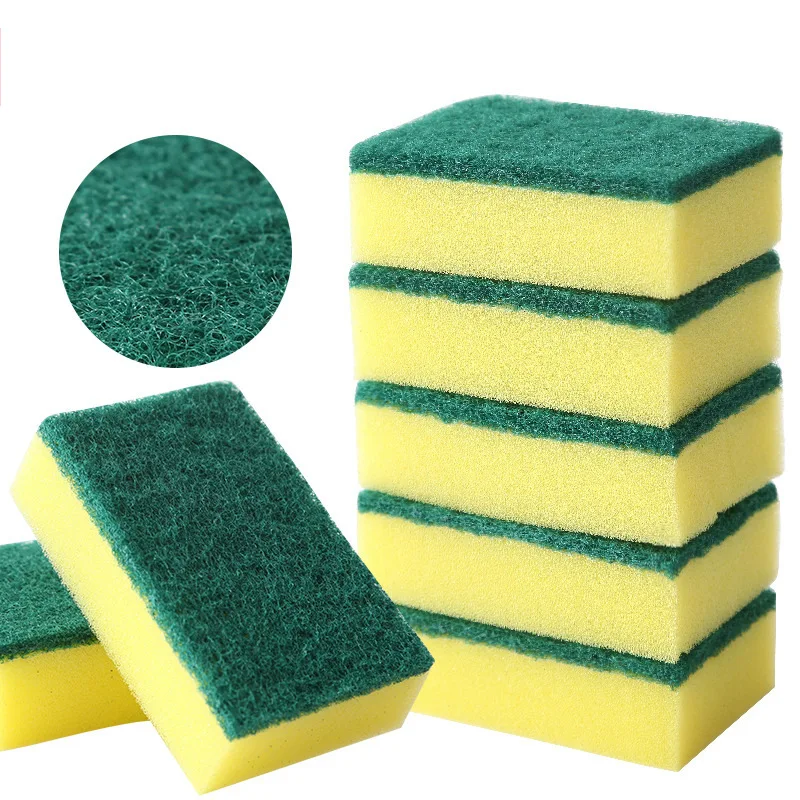 Best-selling kitchen  cleaning sponge square affordable decontamination dishwashing pot