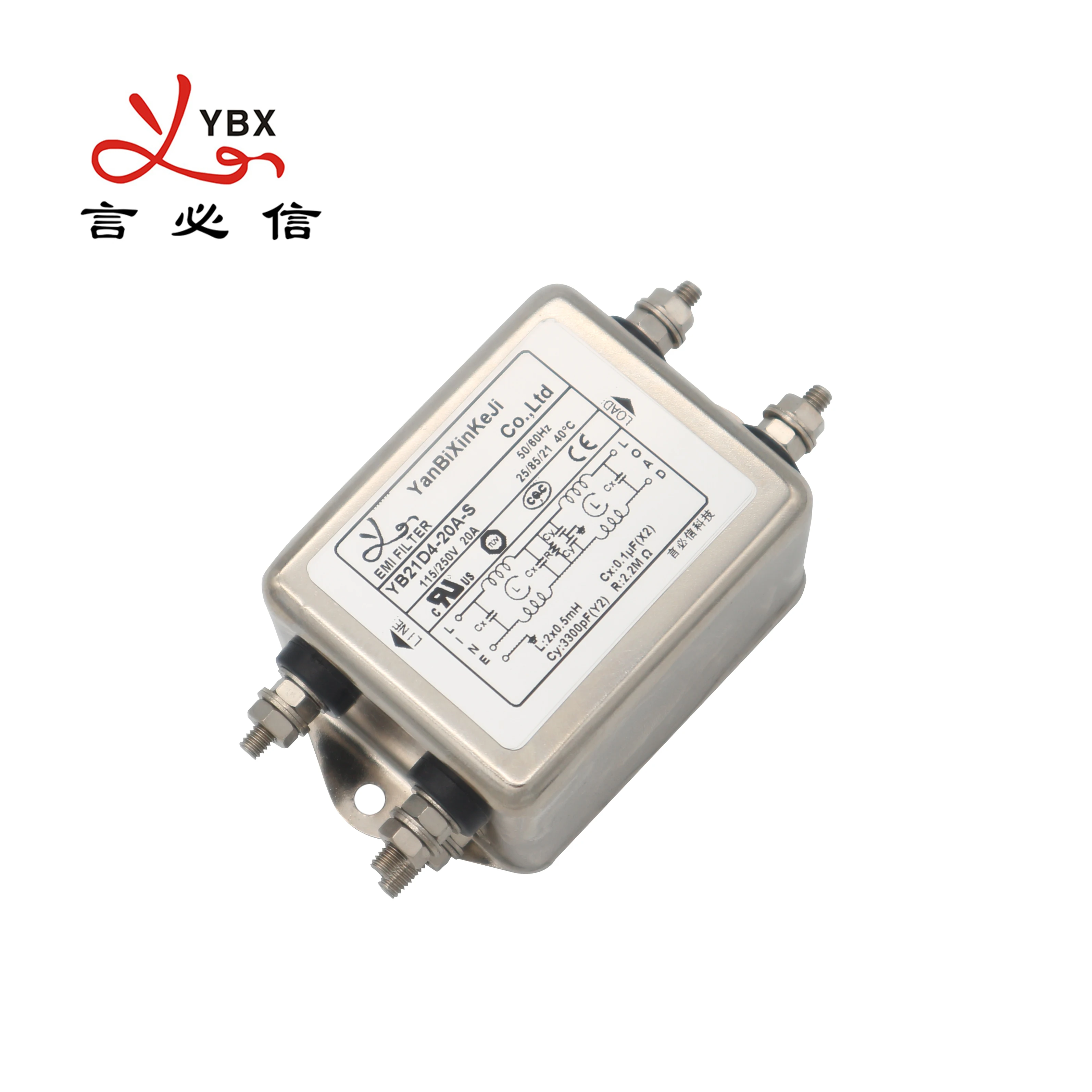 Factory Manufacture AC Noise 10A Filter Automation Equipment 250V Filter Single Phase EMI Filter