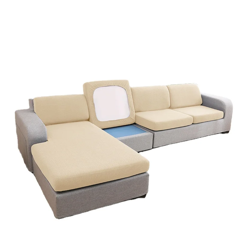 Knitted waterproof cornvelvet elastic sofa cushion cover Europe and the United States L-shaped chair cover