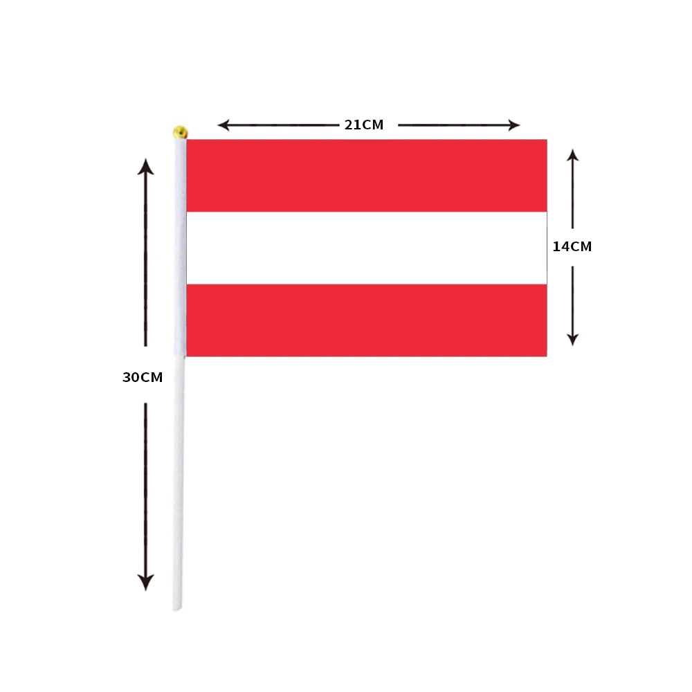 
Stock EURO 2021 Football Championship 24 national flags small hand held flag 