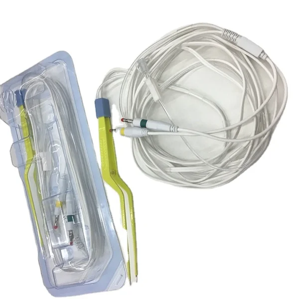 China Direct supply Bipolar Forceps Bipolar Cable Cord Reusable European Bipolar Cables