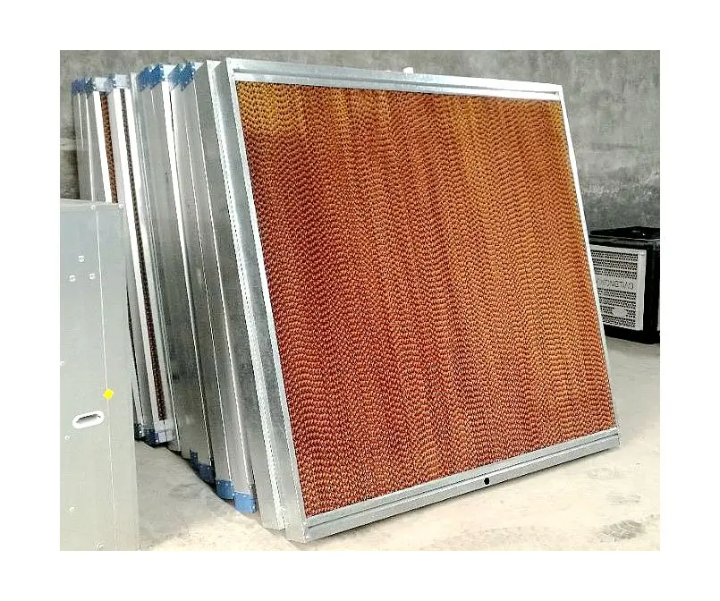 Коричневая целлюлозная водная охлаждающая стенка/испарительная подушка для теплиц и птичьих ферм