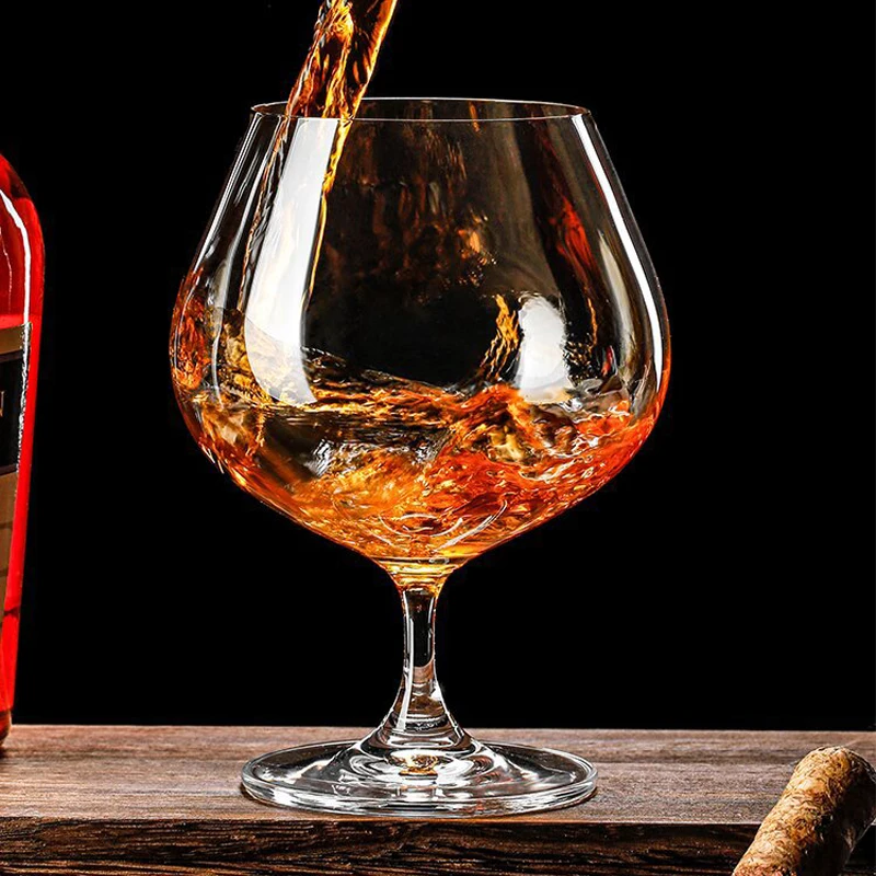 Hot Sale 250ml 360ml 650ml Crystal Wine Glasses Brandy Glass Cognac Whiskey Wine Cup Short Stem Snifter for Wedding
